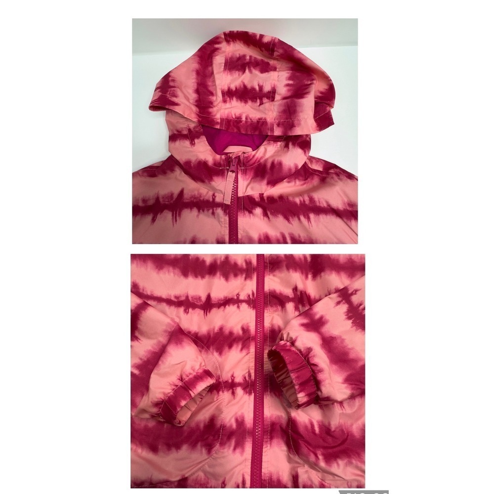 Kids Cat‎ & Jack Pink Tie Dye Hooded Lightweight Jacket Size XL 14/16 - Picture 7 of 11